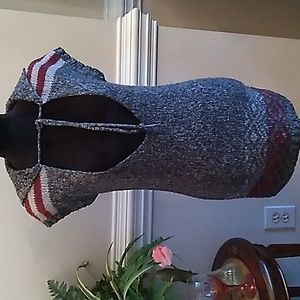 Hooded sweater dress